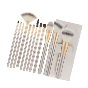 1 Set Set Rice White Makeup Brush Set Eyebrow Eyelash Eye Shadows Brush Kit for Eyebrow Shapes Makeup Application