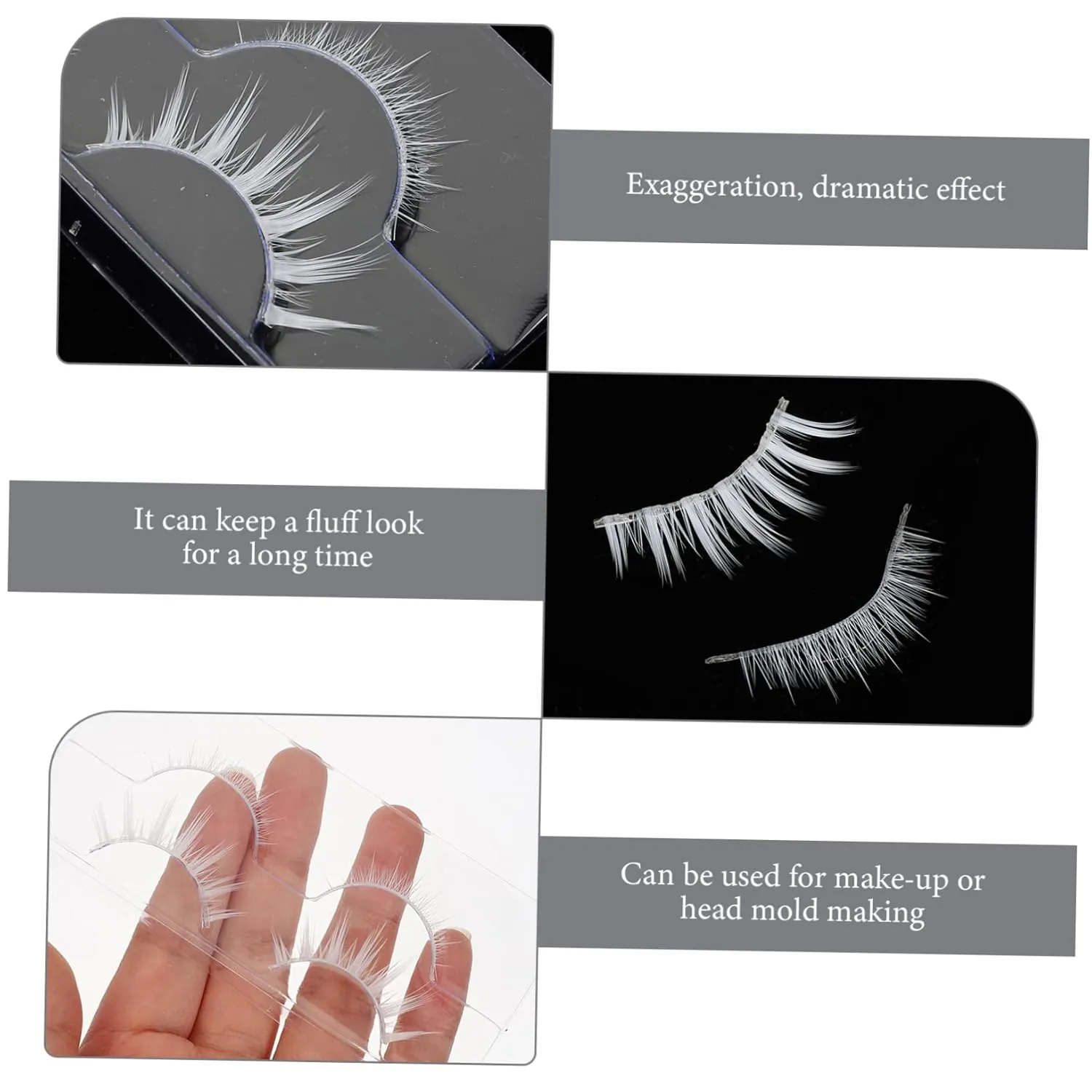 10pairs Faux Eyelashes for Women Handmade False Lashes Lightweight and for Any Occasion Easy to Apply and Reusable