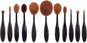 10PCS Toothbrush Eyebrow Eyeliner Lip Oval Brushes 1PCS BRUS Brush Small Brushes for Hair