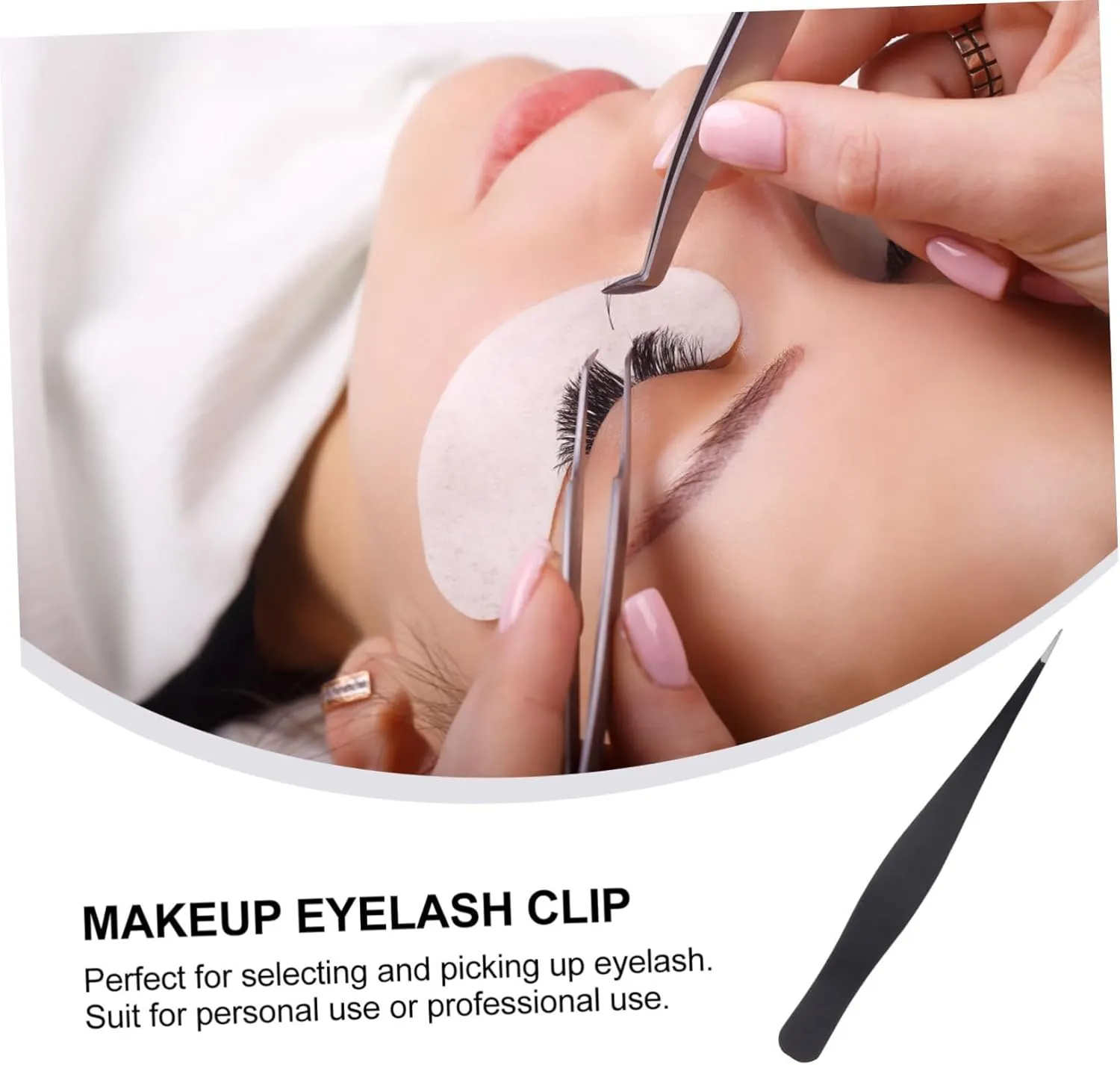 18pcs Stainless Steel Eyelash Tweezers for Makeup and Lightweight Beauty Tools for Easy Application and Precision for Eyelash Extensions and Personal Grooming