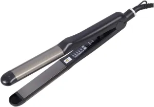 1Pc Dual Purpose Hair Straightener Curler Portable Steam Iron for Salon Home Use Temperature Durable Design with US Plug Black
