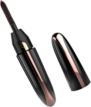 1set Rechargeable Eyelash Curler Compact Beauty Tool Safe Temperature Ergonomic Makeup Application