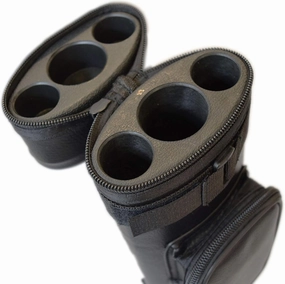 1x2 Hard Oval Pool Cue Billiard Stick Carrying Case