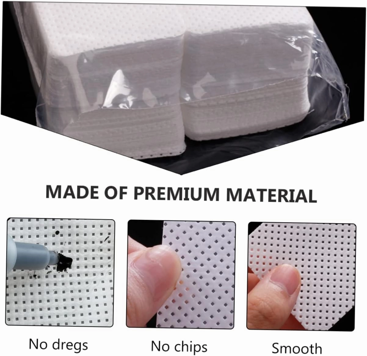 2000pcs Eyelash Glue Cleaning Cloths Professional Wiping Pads for Efficient Glue Removal Safe Material for Beauty Salons and Eyelash Extensions