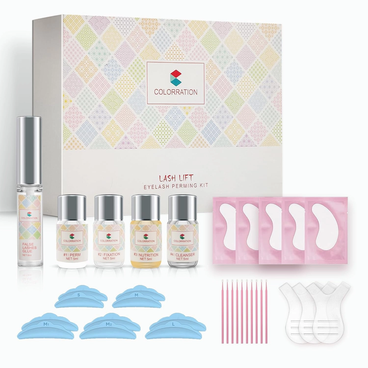 2023 Upgraded Eyelash Lift Kit,Eyelash Perm Kit,Eyelash Perm Professional Curling Extension Set,Semi-Permanent Perming Wave Suitable For Salon and Home Use