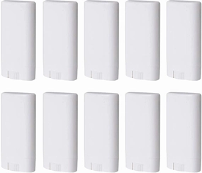 20 PCS 15ml White Empty Plastic Oval Deodorant Container Oval Lip Balm Tubes Lipstick Tube 0.5 Oz Deodorant Containers Oval Twist-Up Tubes BPA-Free for DIY Homemade Crayon Chapstick Holder