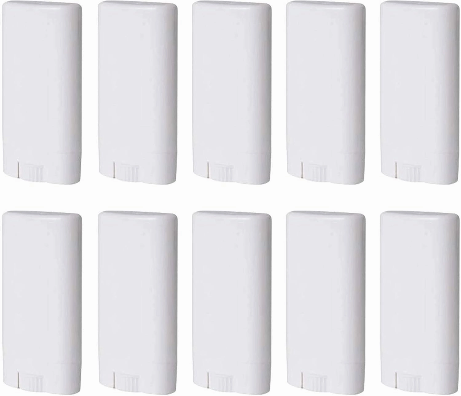 20 PCS 15ml White Empty Plastic Oval Deodorant Container Oval Lip Balm Tubes Lipstick Tube 0.5 Oz Deodorant Containers Oval Twist-Up Tubes BPA-Free for DIY Homemade Crayon Chapstick Holder