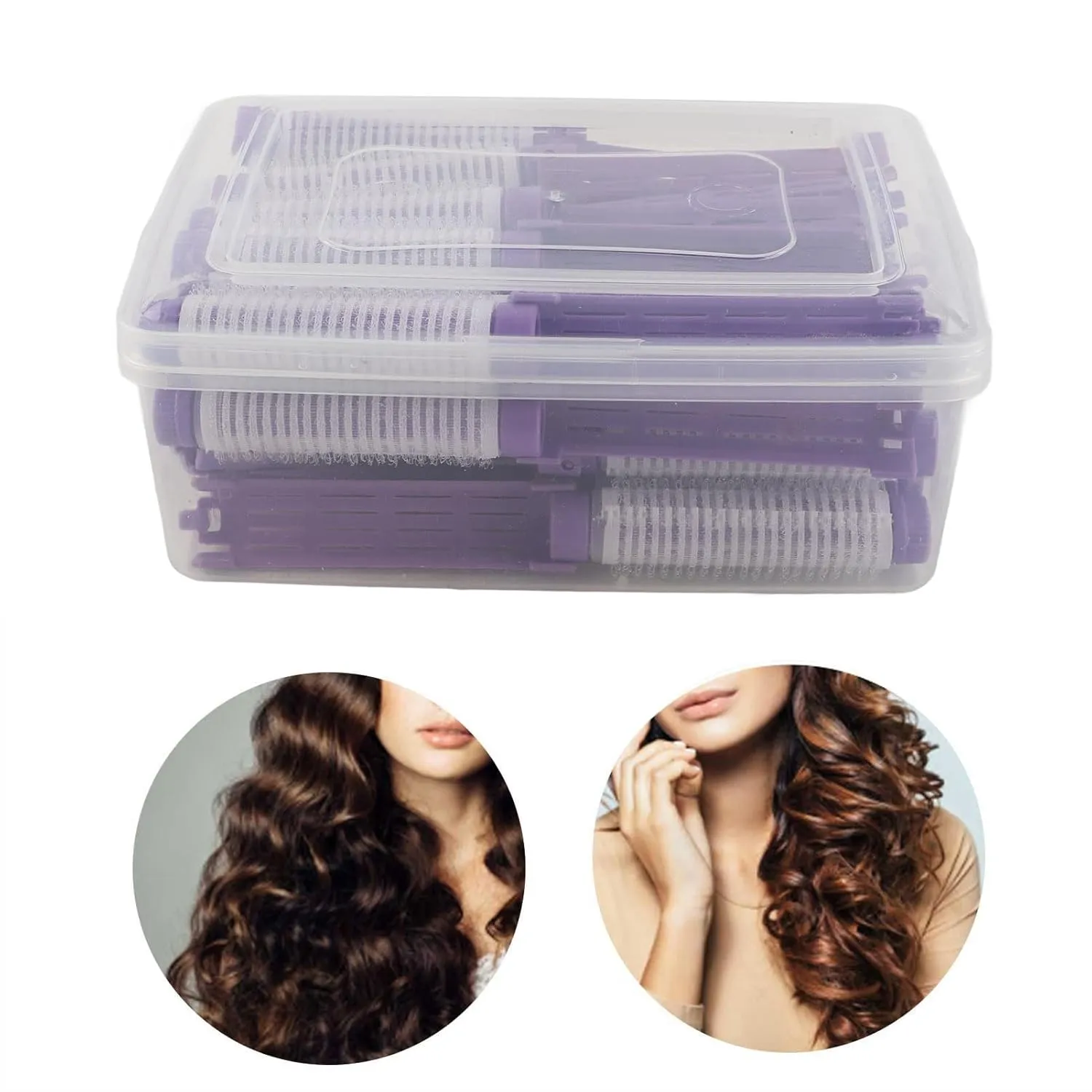 20pcs Volumizing Hair Clips, Hair Roller Curler Kit with Perm Rods - Hairdressing Styling Tool for Salon Barber