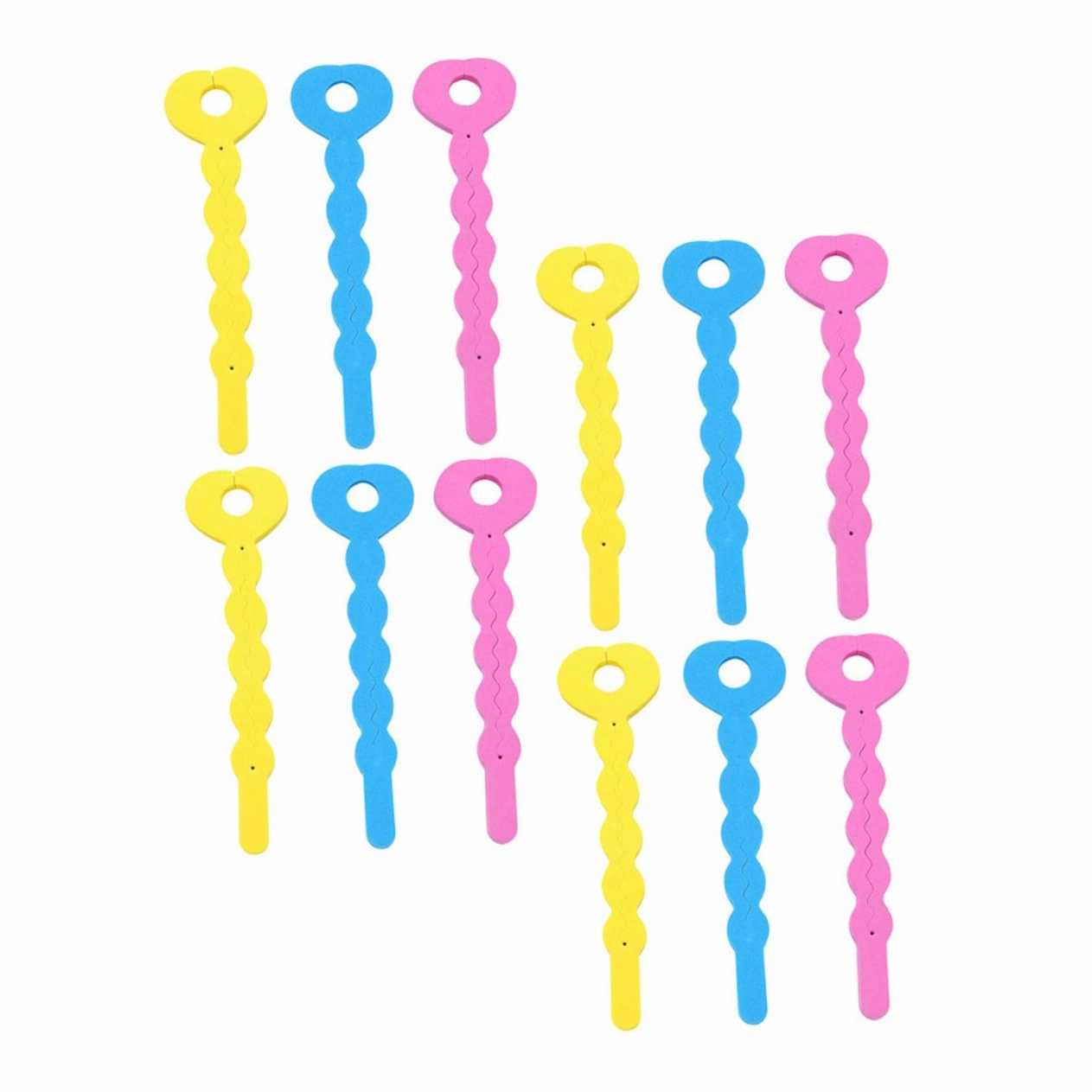 24pcs Sponge Hair Curling Iron Non-heat Hair Roller Overnight Curls Twist Sponge Foam Rollers Random Color