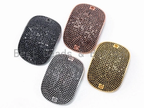 27x39mm Black CZ Micro Pave Big Curved Oval Go-Go Connector, Bracelet Space Connector, Cubic Zirconia Large Beads, sku#M25