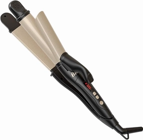 2 in 1 Hair Iron Professional Hair Straightener & Curler Iron, 275-425℉ Adjustable Temperature, Ceramic Flat Iron Ionic 1.25 Inch Barrel, Dual Voltage