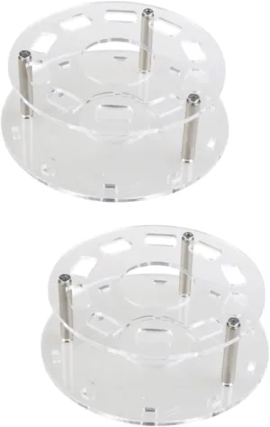 2sets Makeup Brush Organizer Brush Rack Holder Oval Makeup Set Durable Easy to Clean 10pcs*2