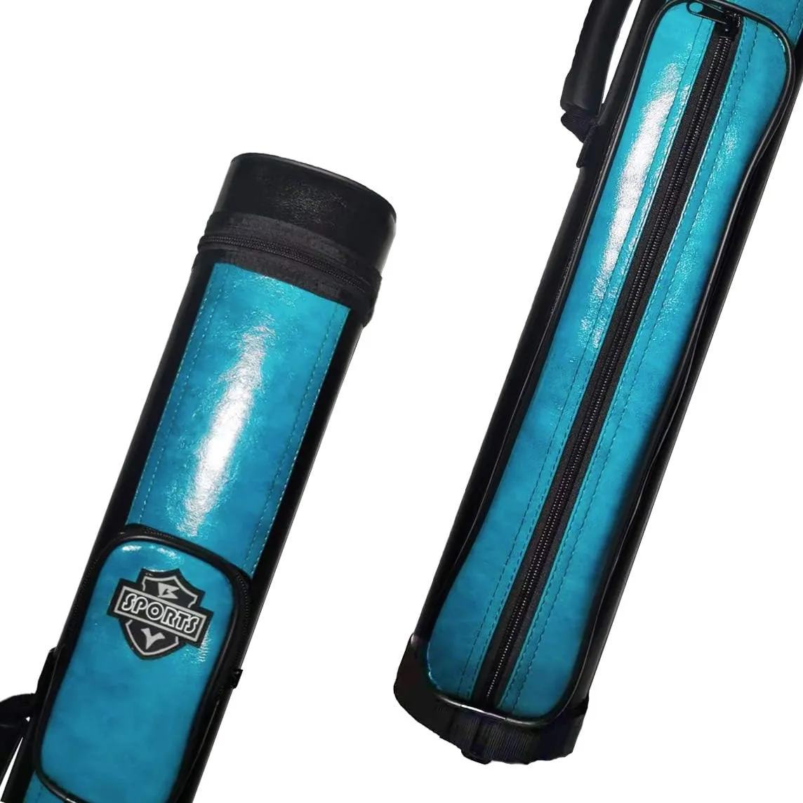 2x2 Hard cue case Oval Pool Cue Billiard Stick Carrying Case