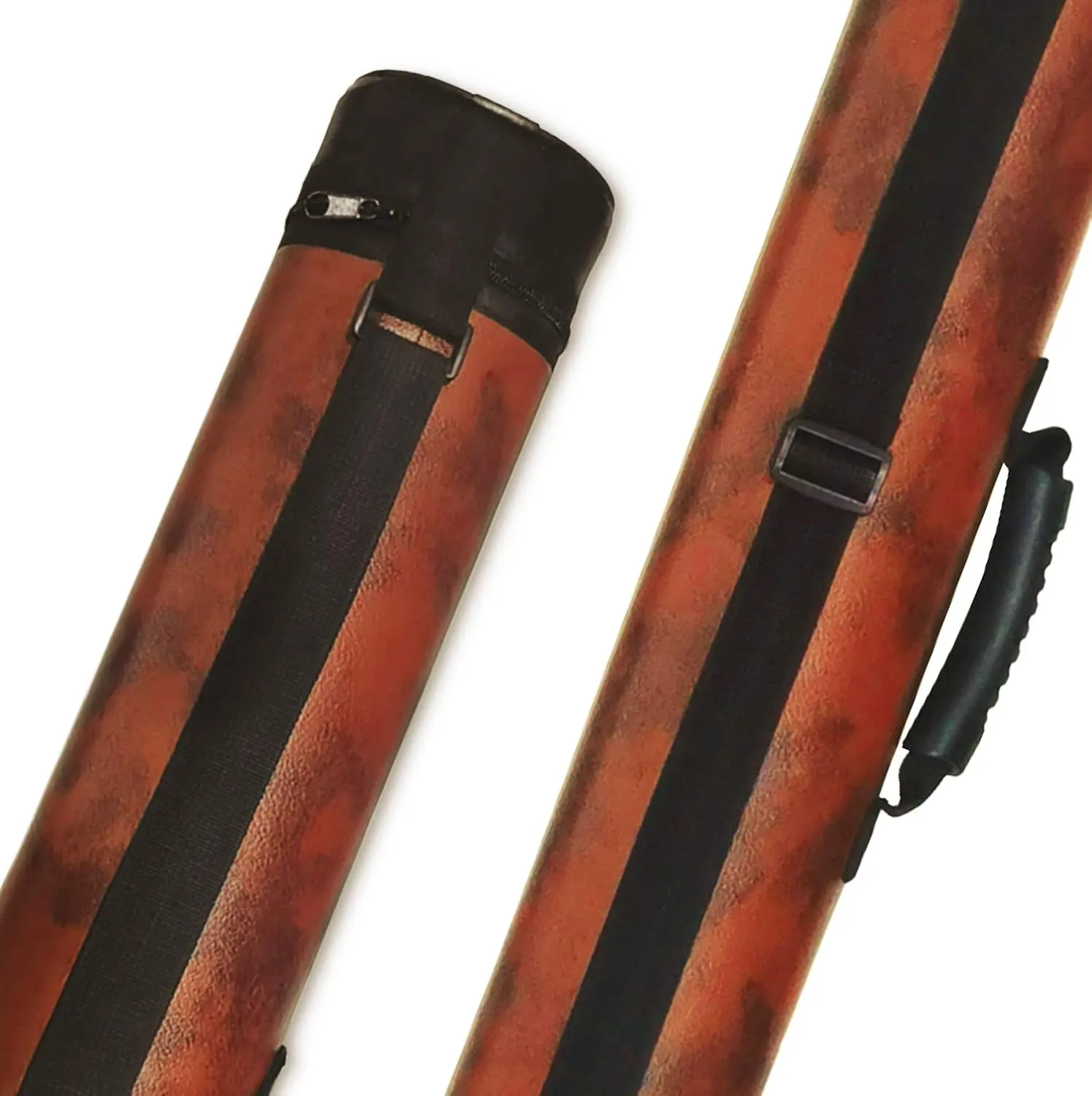 2x2 Hard cue case Oval Pool Cue Billiard Stick Carrying Case