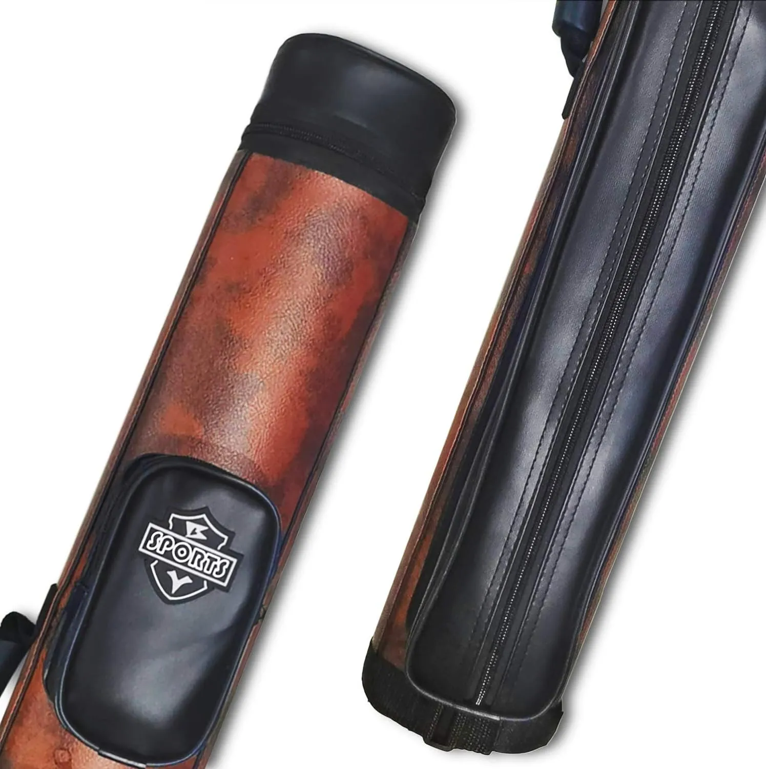 2x2 Hard cue case Oval Pool Cue Billiard Stick Carrying Case