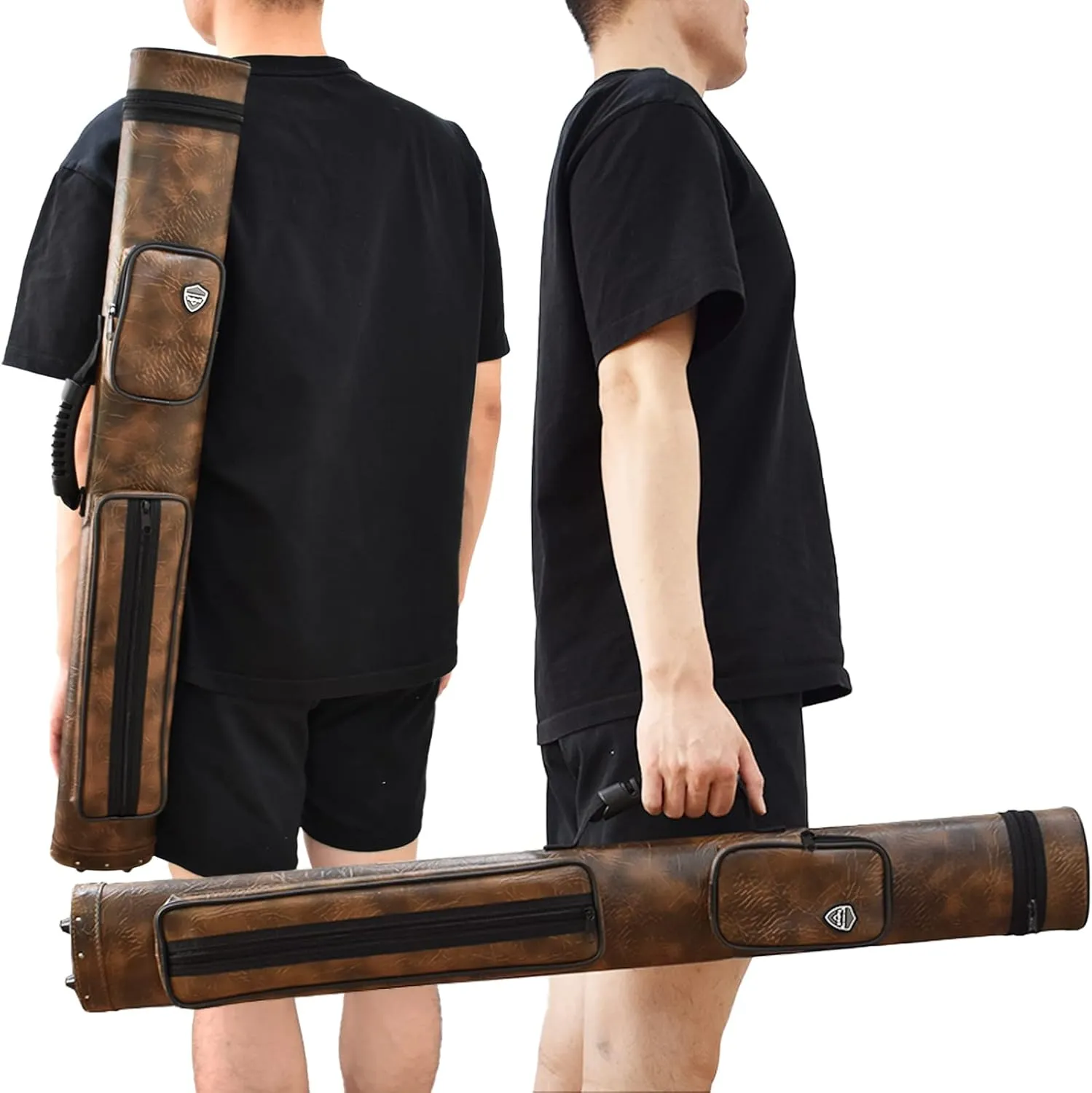 2x2 Hard cue case Pool Cue Billiard Stick Carrying Case