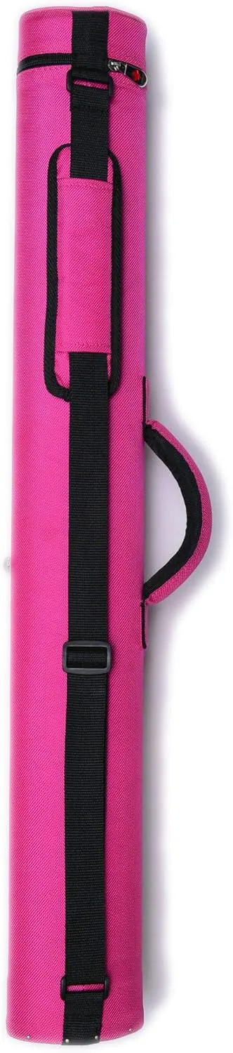 2x2 Hard Oval Pool Cue Billiard Stick Carrying Case (Several Colors Available)