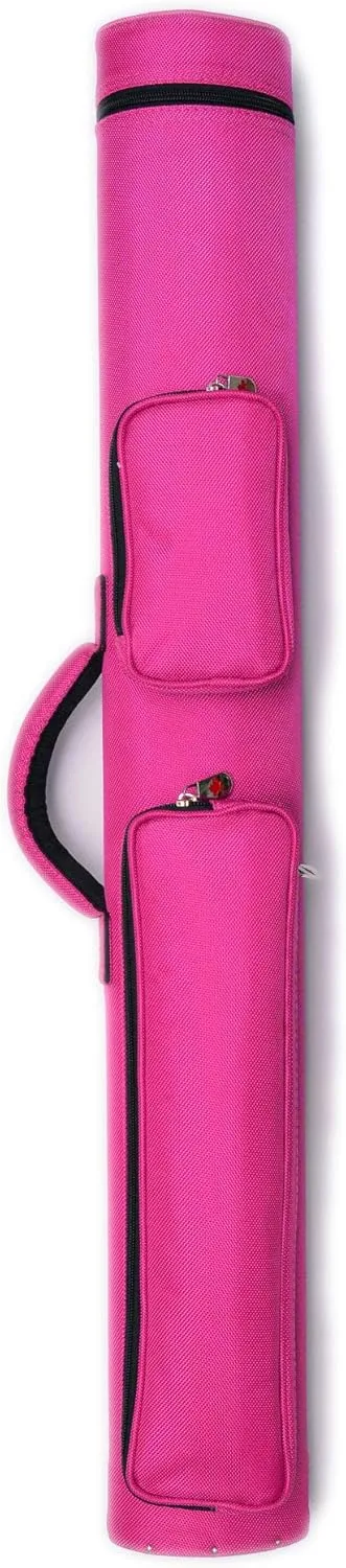 2x2 Hard Oval Pool Cue Billiard Stick Carrying Case (Several Colors Available)