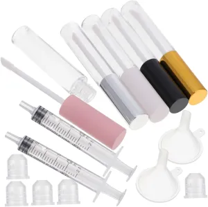 30pcs Clear Empty Mascara Tubes with Plug Refillable Lip Gloss Containers for DIY Cosmetics for Essential Oils Perfumes and Eyelash Creams