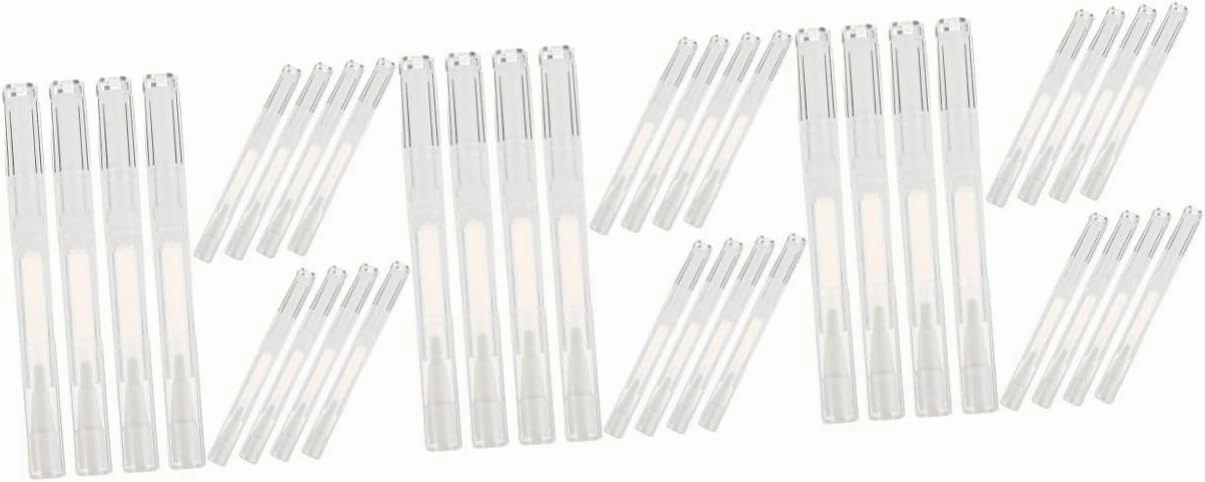 36 Pcs Nail Clear Container Makeup Lip Gloss Clear Lipglosses Packaging Pen for Nail Nutrition Oil Transparent Nail Nutrition Oil Pens Empty Nail Nutrition Oil Pen Tool ( Color : Transparentx4pcs , Si