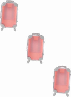 3 Pcs Mini Suitcase Eyelash Storage Box Creative Travel Case for False Lashes Plastic Packaging Box