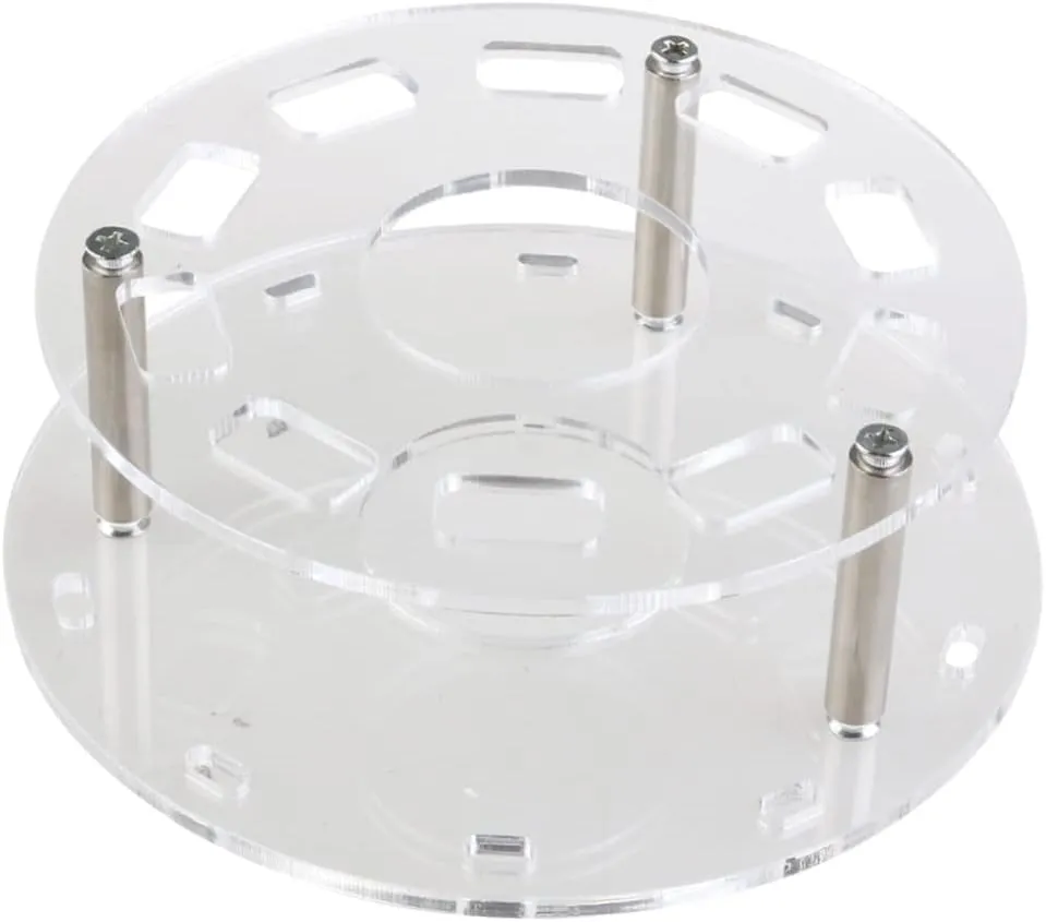 3pcs Cosmetic Shelf Tool Transparent Makeup Brush Organizer Oval Brush Holder Drying Rack for Vanity Makeup Storage for Neat Organization