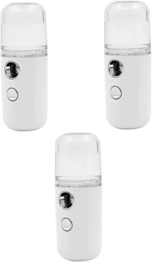 3pcs Mini Portable Skin Nano Mist Sprayer for Hydration Travel-Friendly Facial Humidifier for Comfort and Daily Skincare Routine