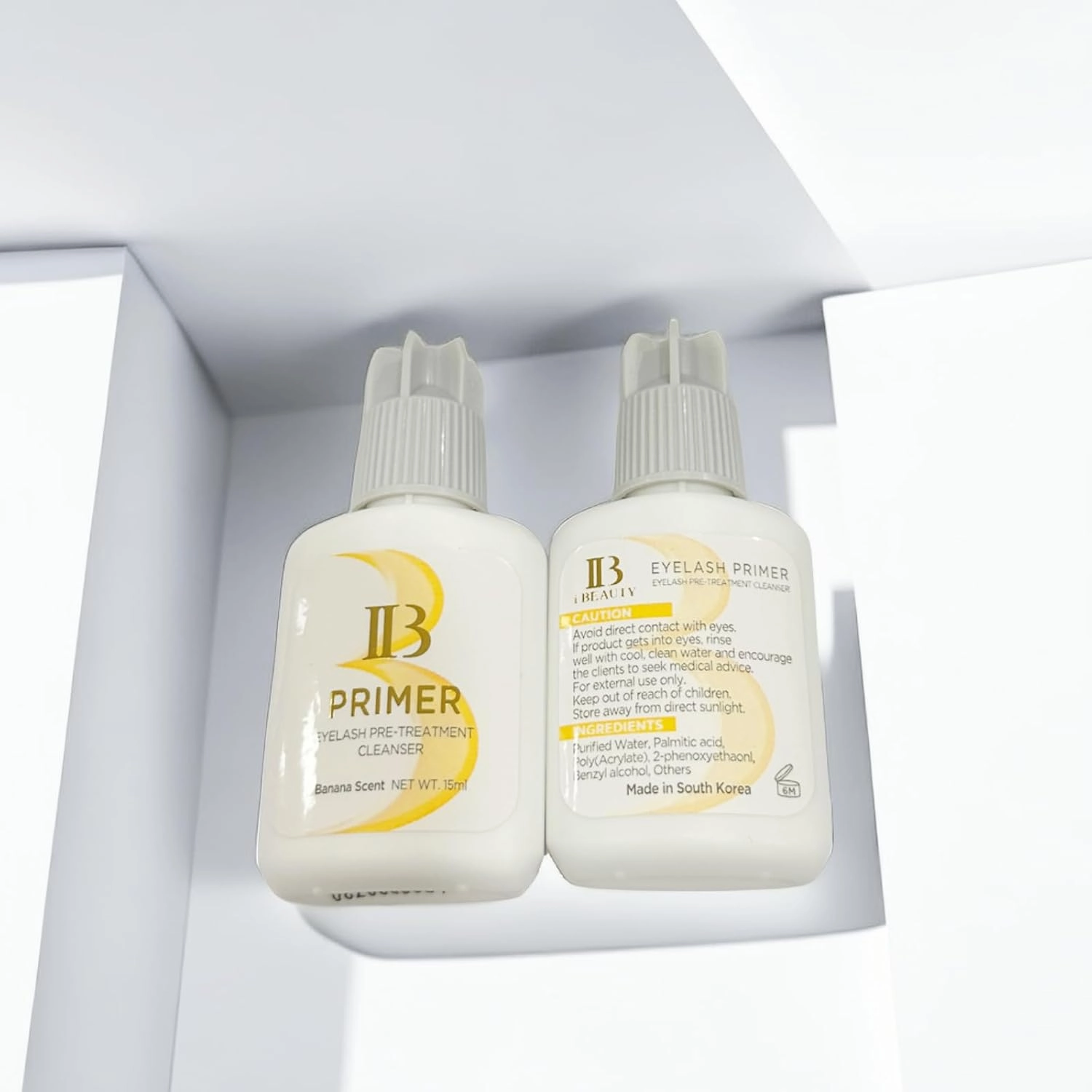3PCS IB Beauty Eyelash Extension Glue Primer Premium With Gel Remover Clear Eyelashes Super Bonder Professinal Adhesive Hardener 3bottles/set Professional Salon Use by LAVA