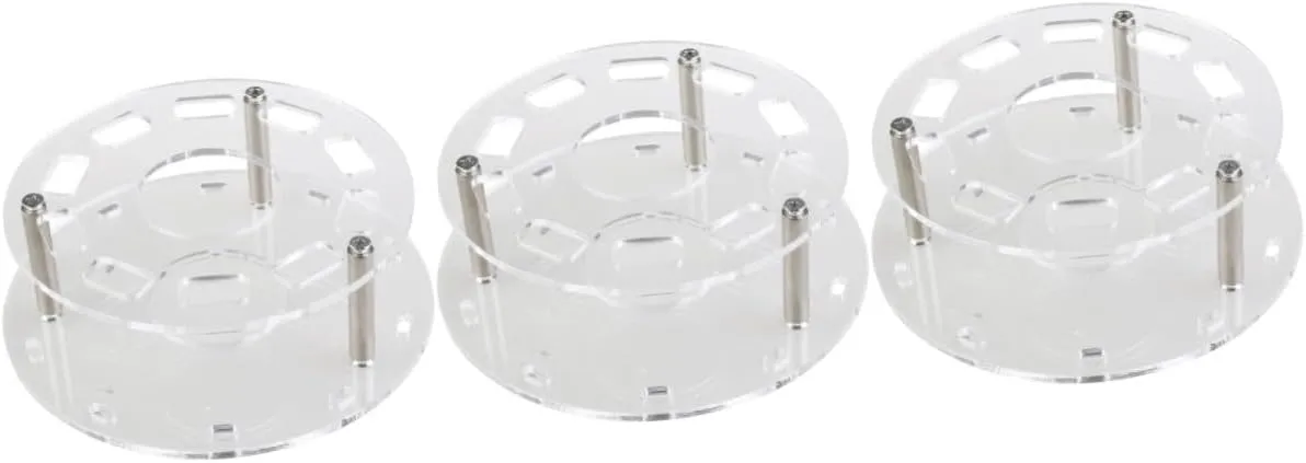 3sets Cosmetic Brush Organizer Large Capacity Makeup Brush Rack Easy to Clean Drying Rack 10pcs*3