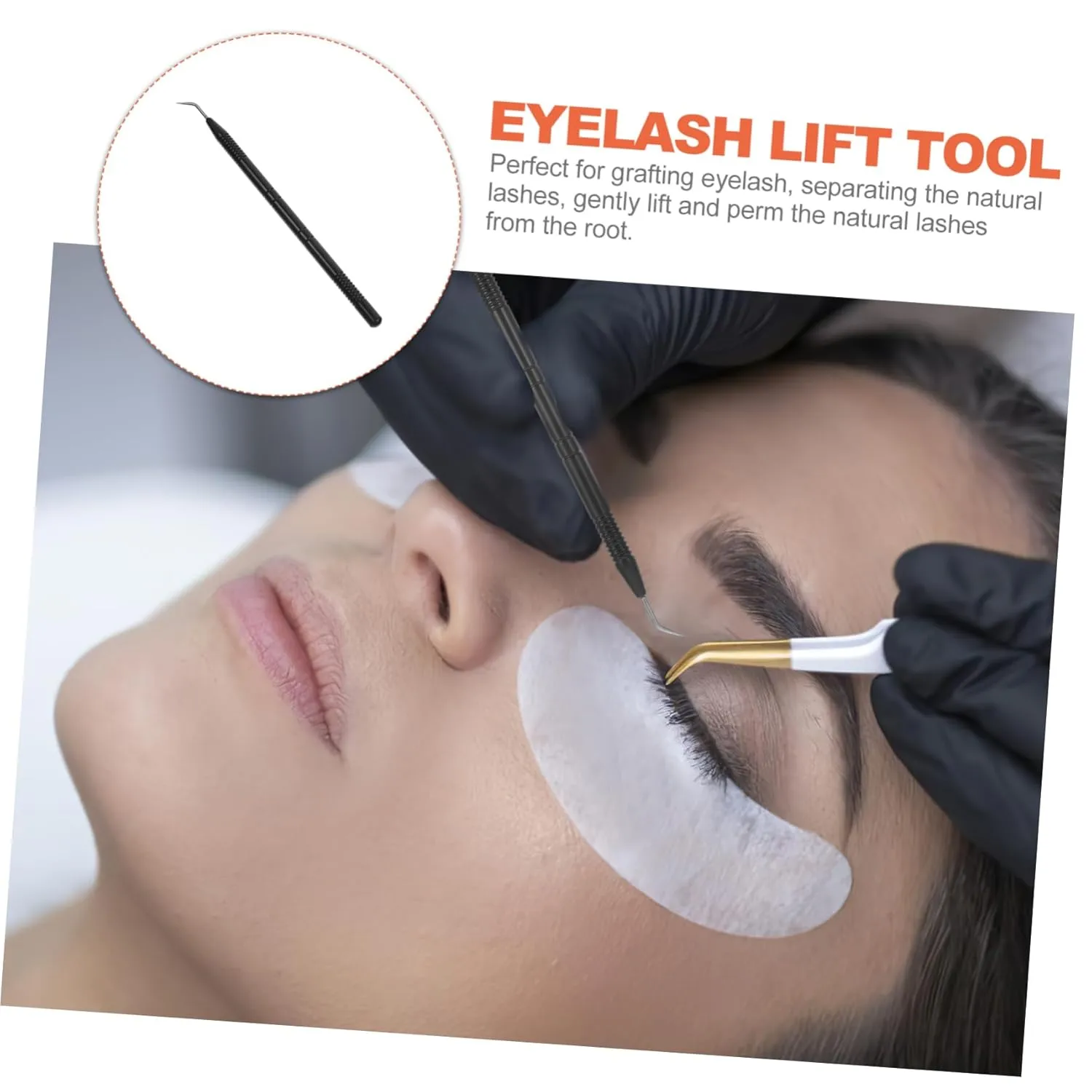 4pcs Eyelash Grafted Stick Tool Eyelash Lifting for Grafting Perming Comfortable Grip Precision Lifting Tool for Natural Lash Separation for