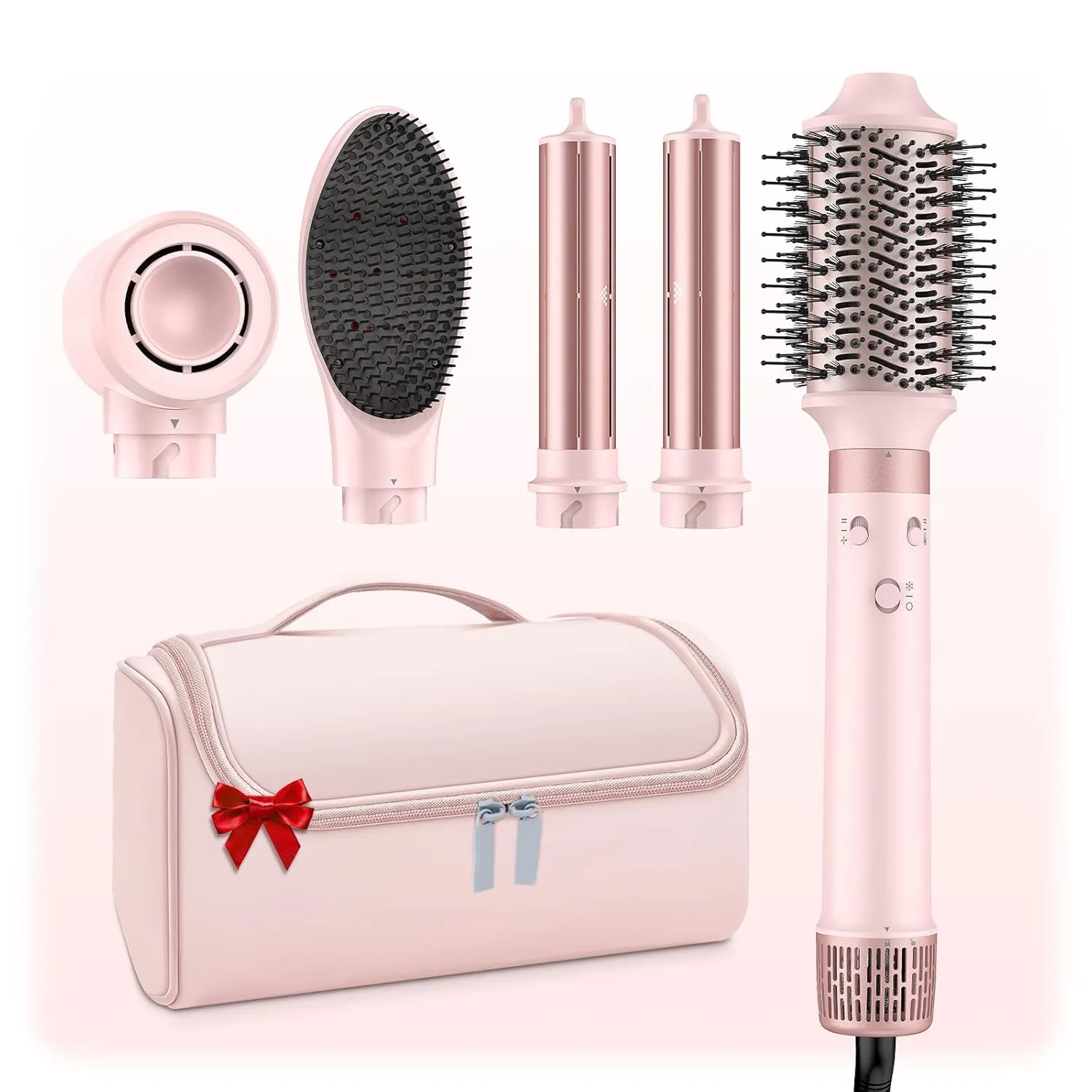 5 in 1 Dual Voltage Hair Styler, 110000 RPM Ultra-Fast Drying, Automatic Hot-Air Curling, Smooth Straightening