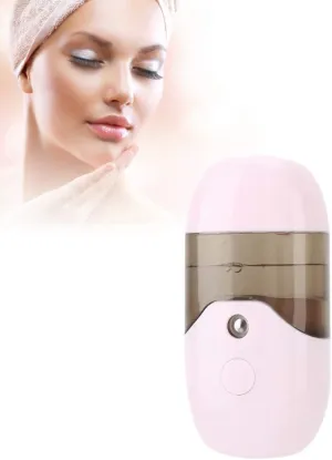 50ml Facial Mister,Mini Portable Handheld Face Steamer USB Facial Spray Face Make-up Beauty Sprayer Machine Cleaning Pores for Facial Hydrating for Skin Care Office and