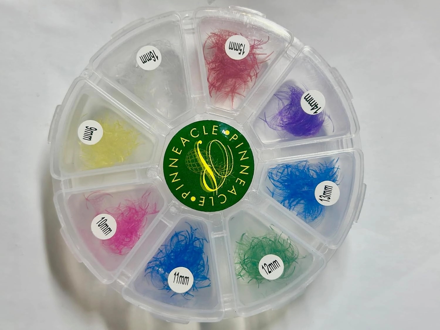 5D 1200 Premade volume fans eyelash extension | 8 sizes-in-1 mixed box | Colored Lash Extensions : Yellow, Pink, Purple, Neon Green, Red | For professional lash artists