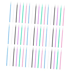 600Pcs Swabs for Eyelash Cleaning Eyelash Makeup Tool for Extension Removal and Detail Work Lightweight and Compact Design Multiple Colors