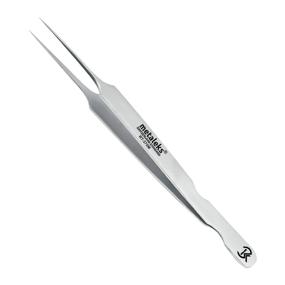 6PCS -12CM Professional Eyelash Extesnion Tweezers In Japanese Stainless Steel (Matt Finish)