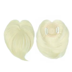 7 Inch Hair Topper Layered Synthetic Hair Toppers for Women with Thinning Hair Blonde Wiglets Toppers Hair Pieces