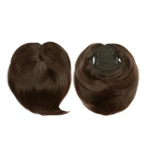 7 Inch Hair Topper Layered Synthetic Hair Toppers for Women with Thinning Hair Brown C Wiglets Toppers Hair Pieces