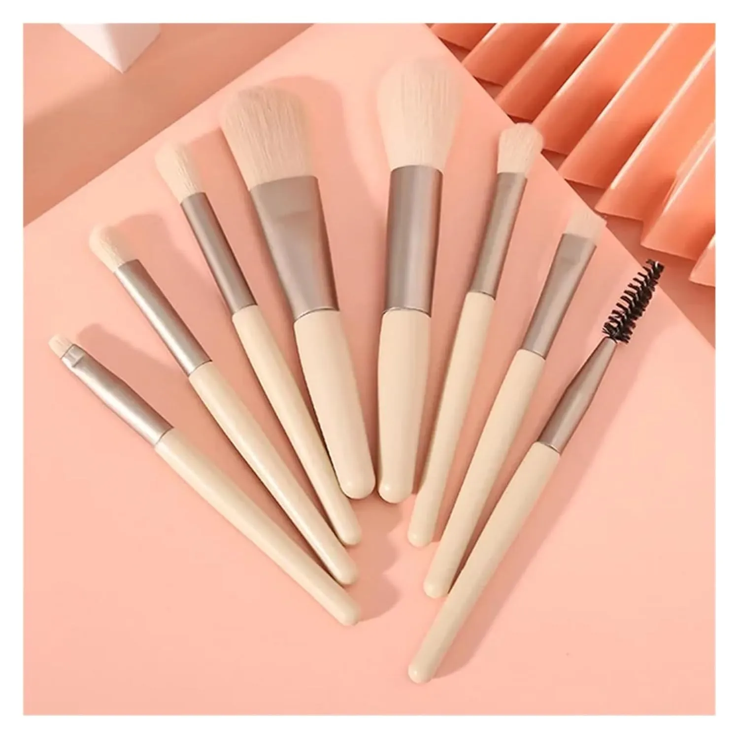 8 Pcs Makeup Brush Set Mini Foundation Powder Blush Eyelash Shadow Concealer Brush Professional Brush Cosmetic Kit Makeup new(Blue)
