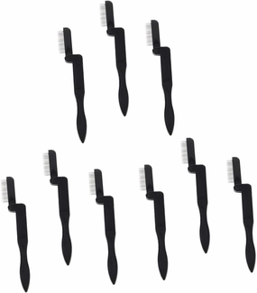 9pcs Mini Eyebrow Comb Eyelash Brush Multifunctional Beauty Tool for Lash Separation Portable Makeup Brush for Women and Girls Black
