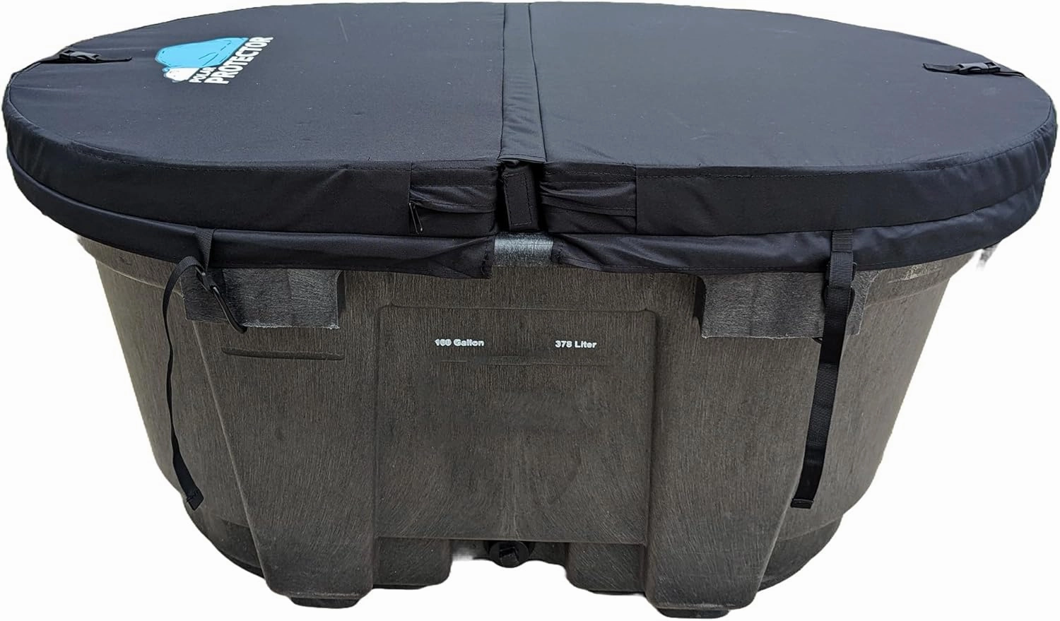 -100 Gallon Oval Stock Tank Hard Insulated Hot Tub Cover Ice Water Therapy Ice Bath Cover Cold Water Cover 100 Gallon Oval Stock Tank Waterproof Rip Proof Tough Keeps Tanks Clean