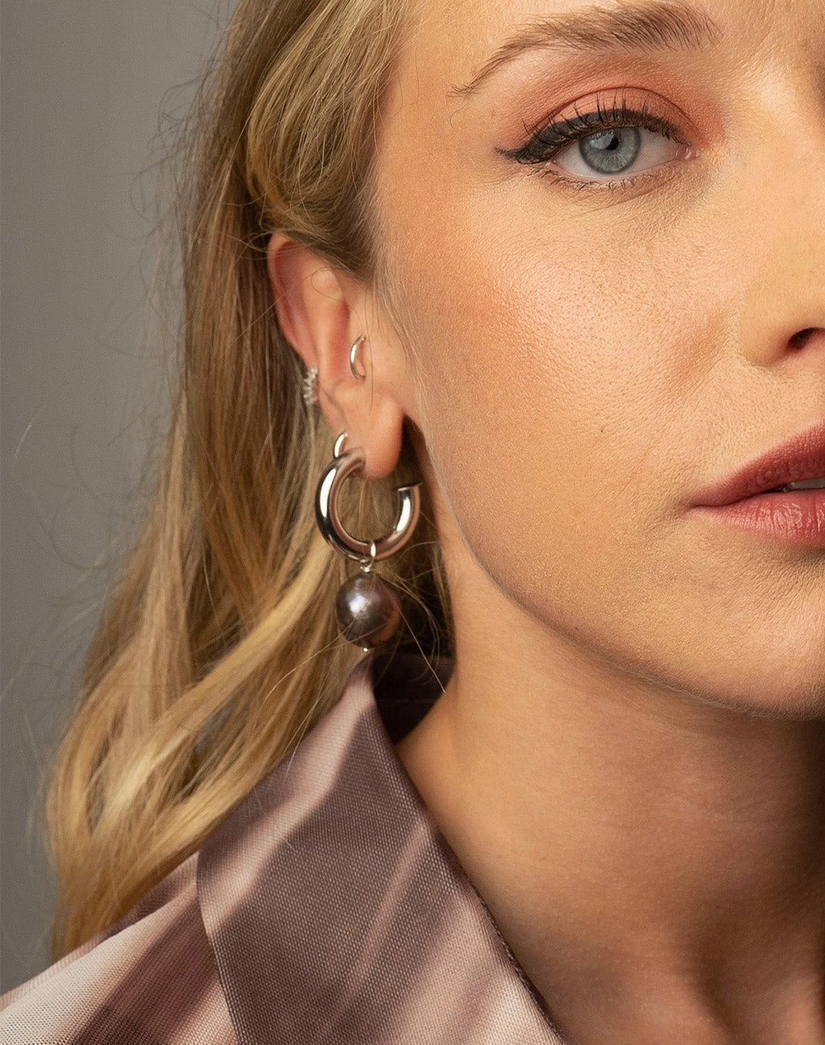 Ada Large Earring Charm in Silver