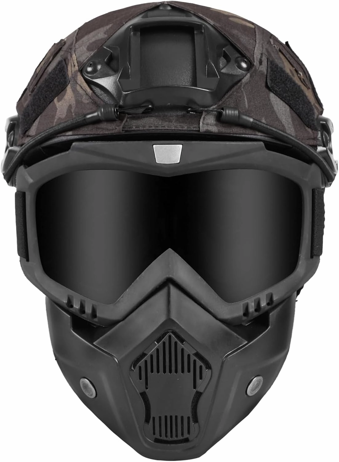 Airsoft Helmet with Helmet Cover, Tactical Helemt with Face Mask, PJ Type Tactical Paintball Airsoft Fast Helmet for Cosplay Outdoor Activities
