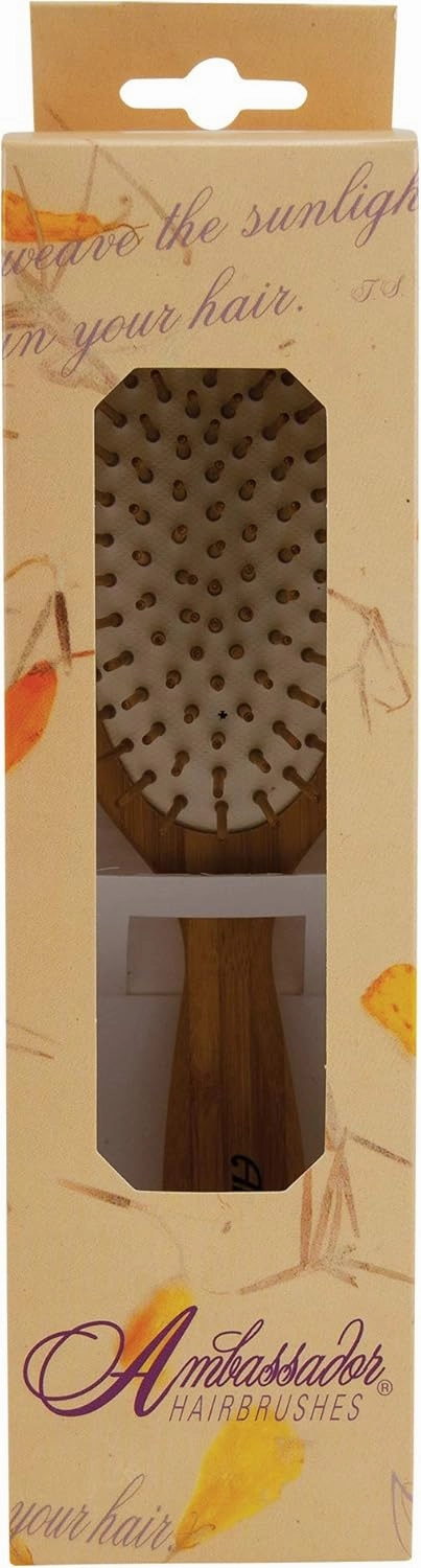 Ambassador Hairbrush, Ashwood Large Oval, Wood Pins