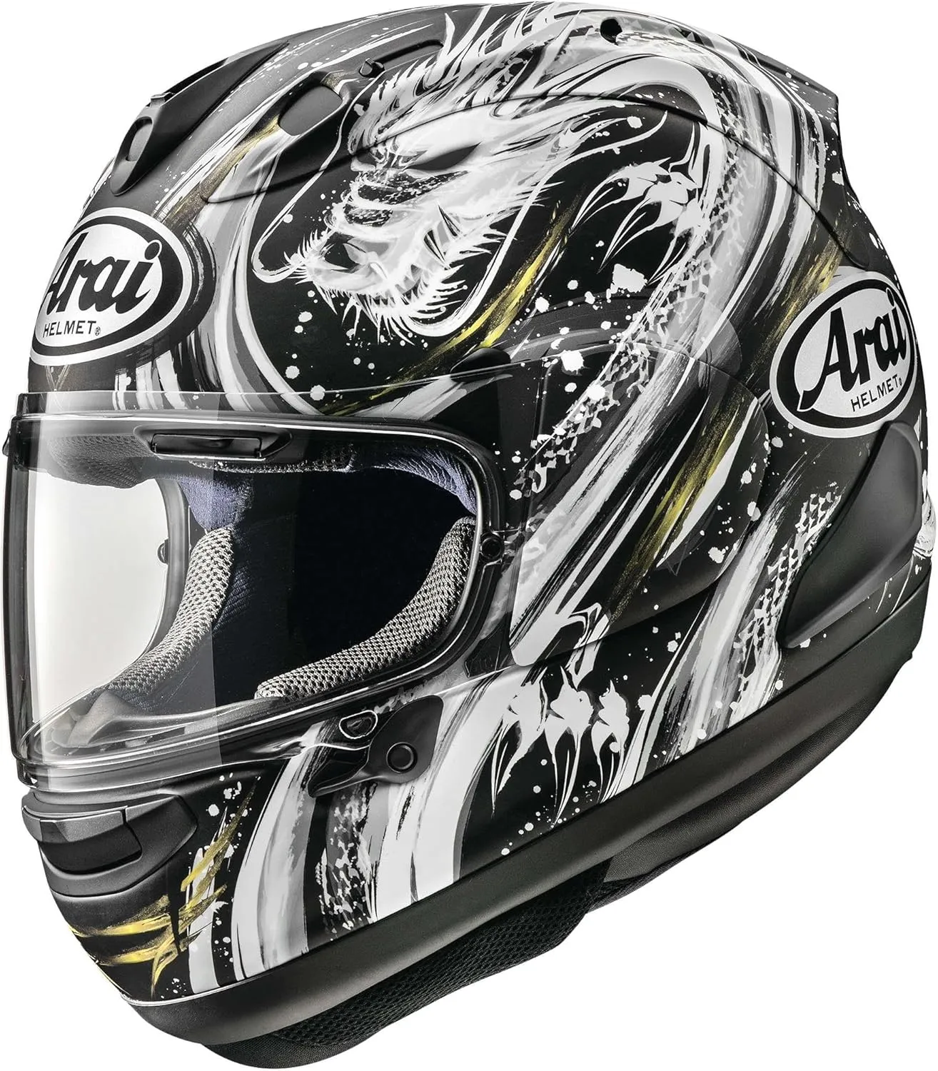 Arai Helmets Corsair-X Kiyonari Helmet (X-Small, Black/White)