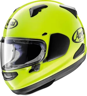 Arai Helmets Quantum-X Solid Helmet (X-Small, Fluorescent Yellow)