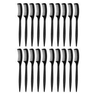 barenx 20pcs Mini Eyebrow Eyelash Grooming Combs Women Travel Portable Brow Brushes