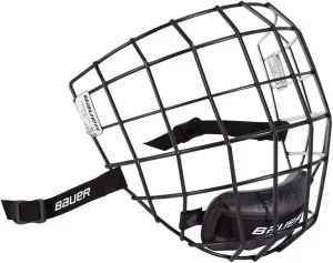 Bauer Profile II Ice Hockey Helmet Face Mask Cage with Mounting Hardware - CSA, CE, HECC Certified (I2 - Black/White 0reo, Small)