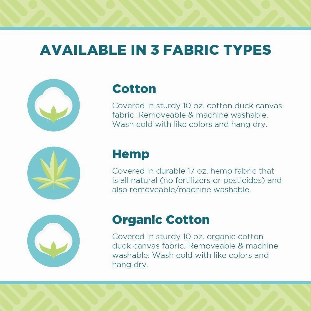 Bean Products Meditation Cushion Mat Set - Zafu Floor Pillow Organic Buckwheat Pillow   Cotton Filled Zabuton Prayer Pad - Meditation Pillow Yoga Knee Pad - Made in USA - 14" Round or 18" Oval