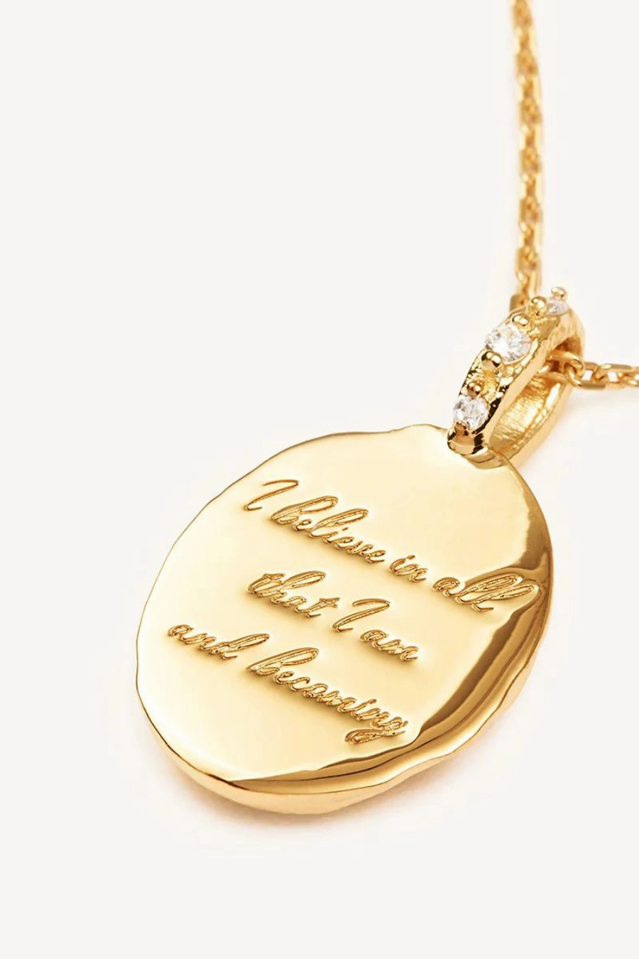 Believe Small Necklace Gold