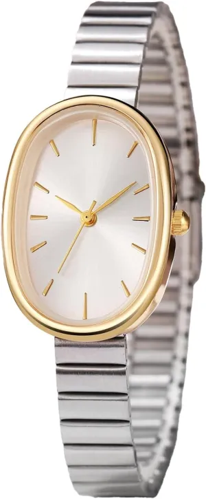 BESTKANG Exquisite Watches for Women Easy Reader Watch Fashion Oval Ultrathin Waterproof Ladies Wrist Watch